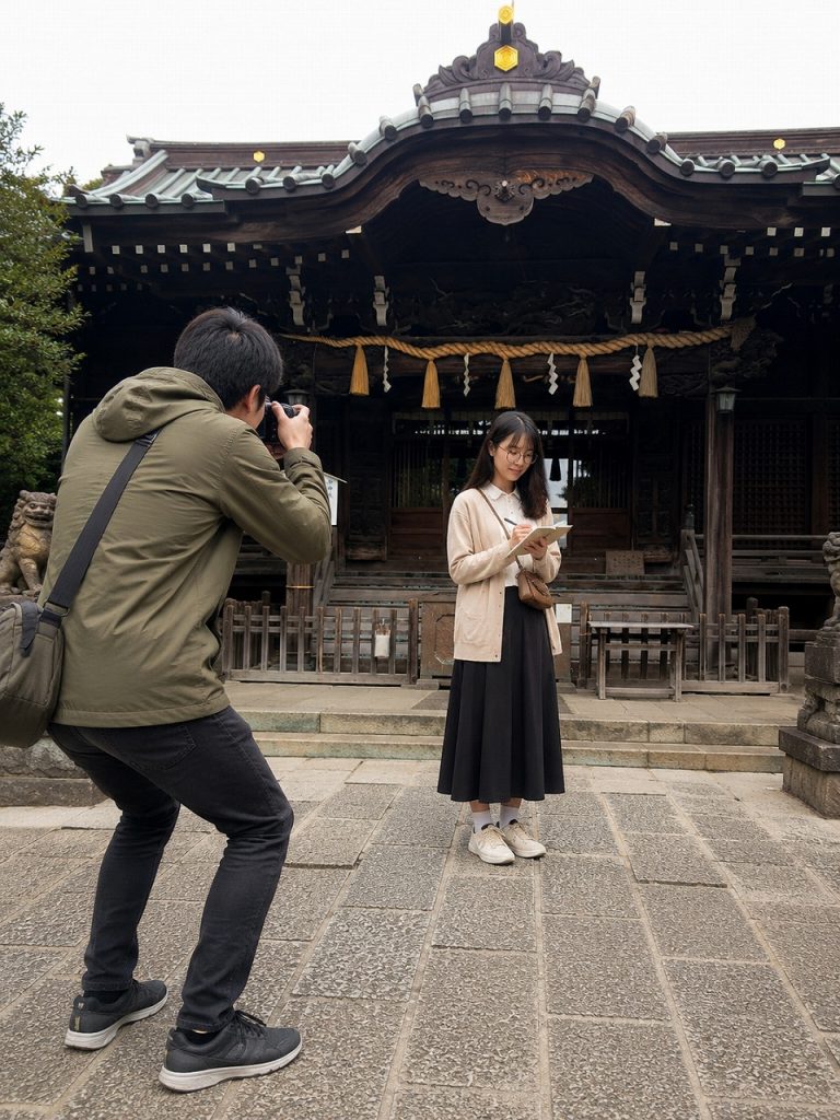 白山神社、本殿、佐久間とやよい