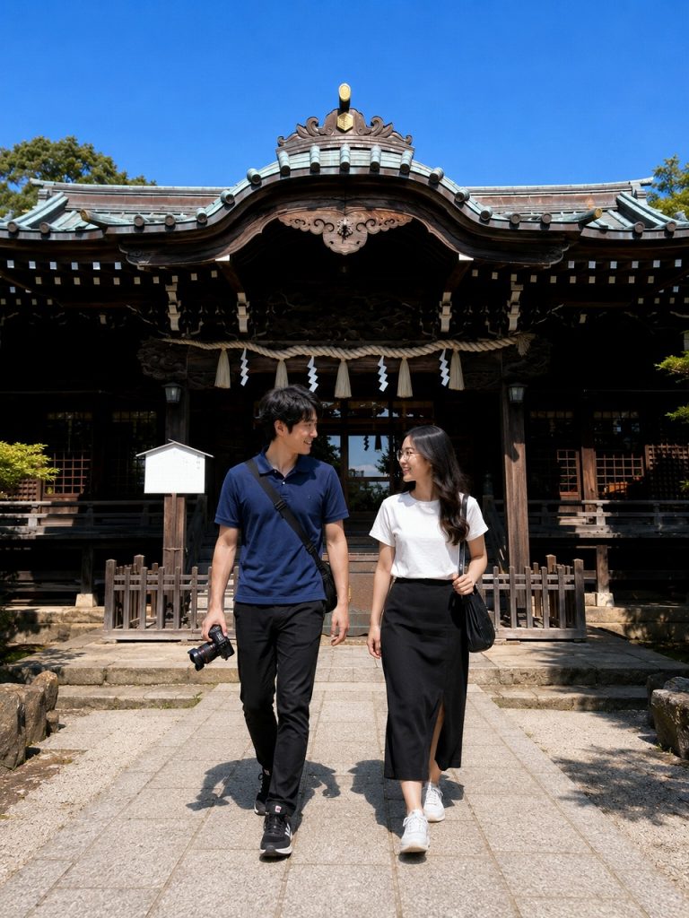 白山神社、本殿、佐久間とやよい