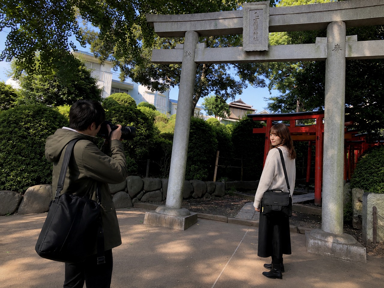 根津神社、乙姫稲荷千本鳥居、佐久間とやよい