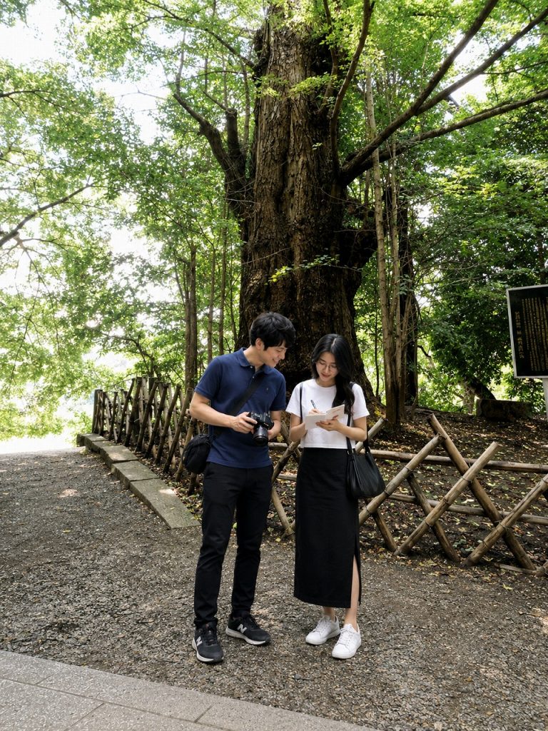 王子神社、大イチョウ、佐久間とやよい