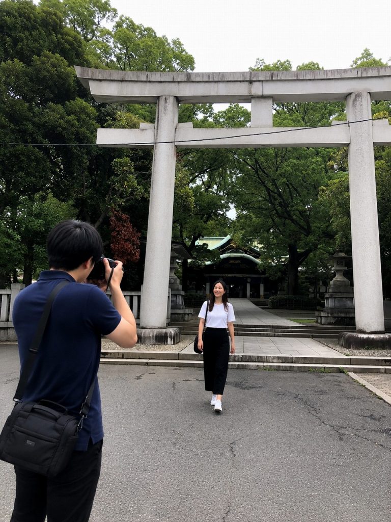 王子神社、鳥居、佐久間とやよい