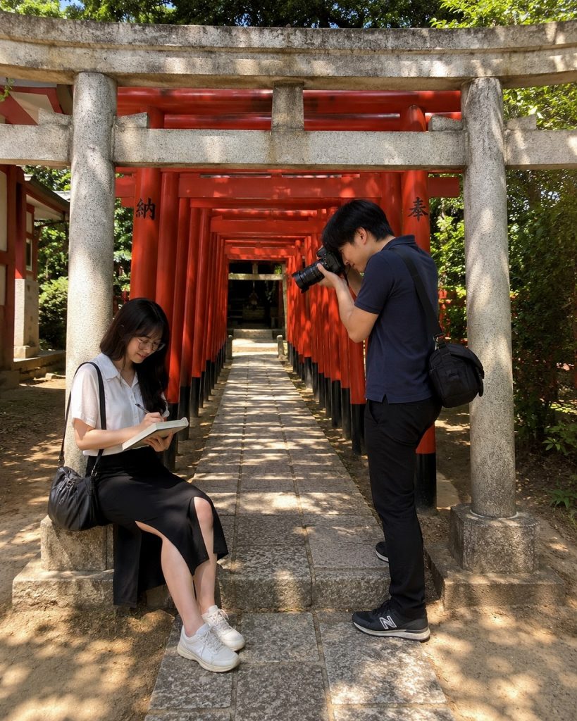 品川神社、千本鳥居、佐久間とやよい