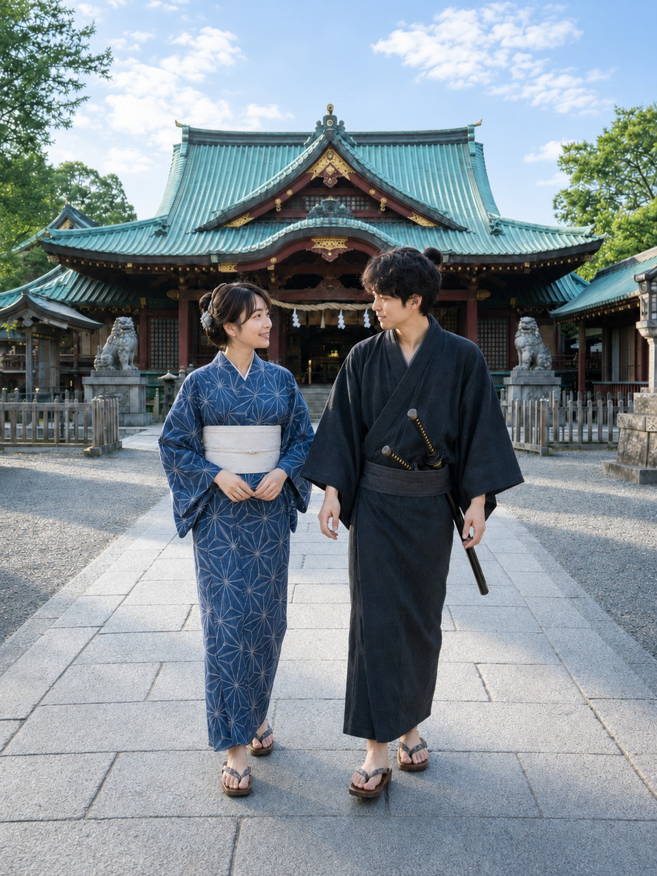 江戸時代、午前参拝、ちーこと蒼井
