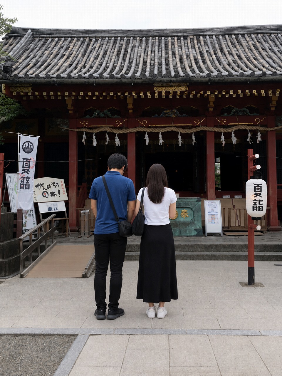 浅草神社、夫婦狛犬、佐久間とやよい