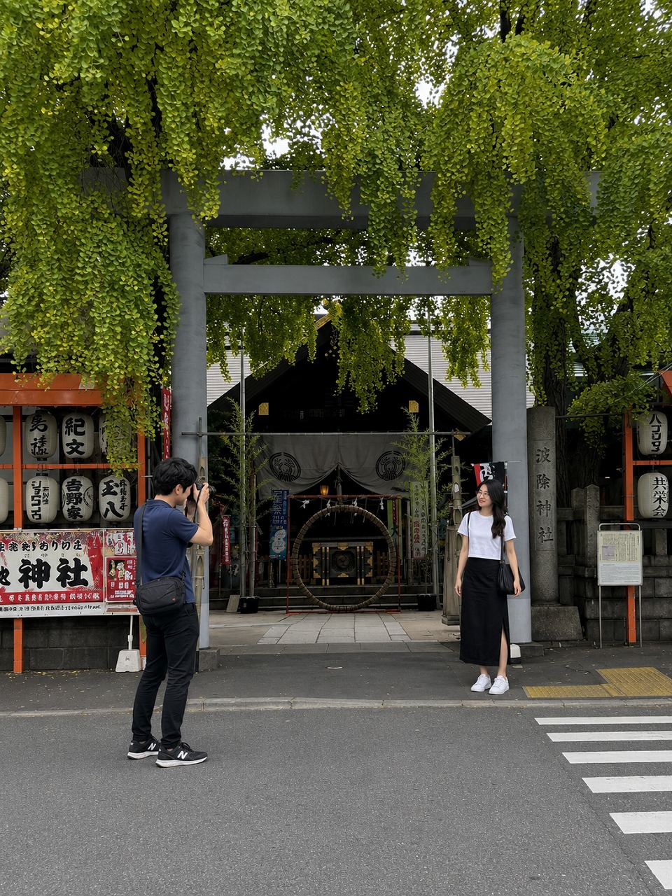 波除神社、鳥居前、佐久間とやよい
