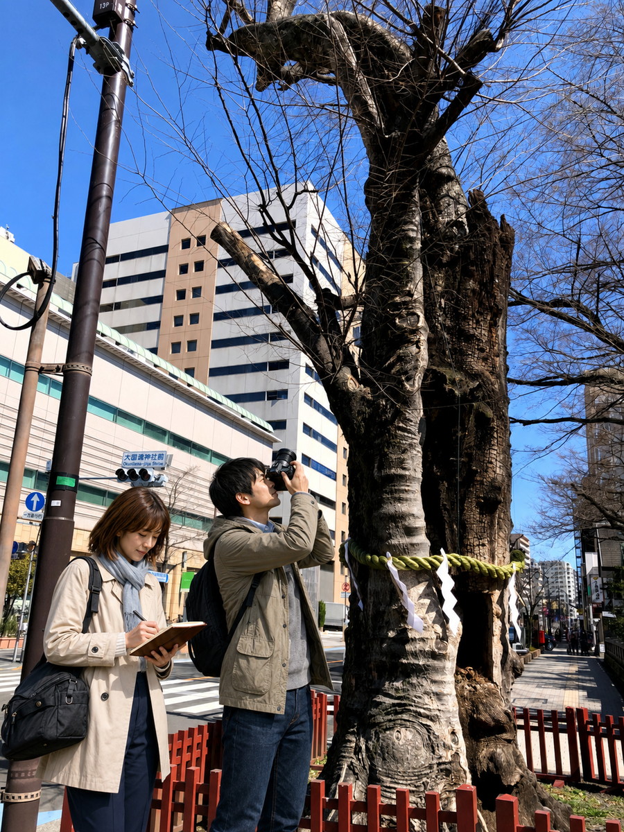 大國魂神社、近藤君とまゆみさん
