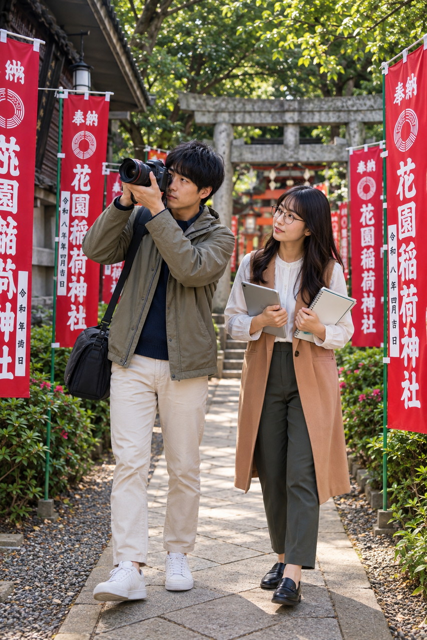 花園稲荷神社、佐久間とやよい