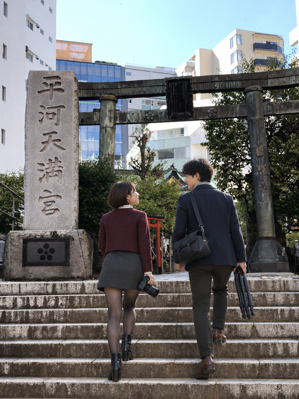 平河天満宮、ちーこと蒼井